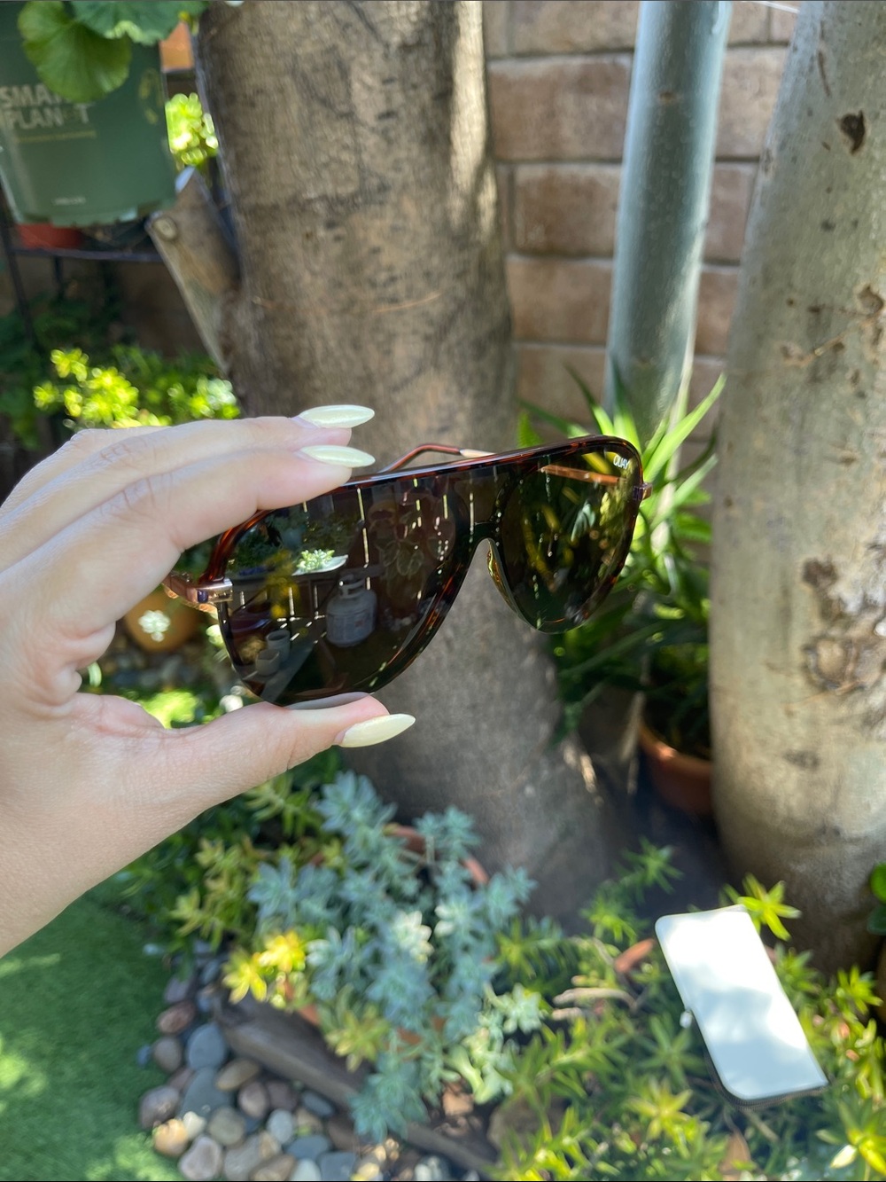 Quay Australia Tortoiseshell Aviator Sunglasses with Brown Gradient Lenses - Picture 4 of 5